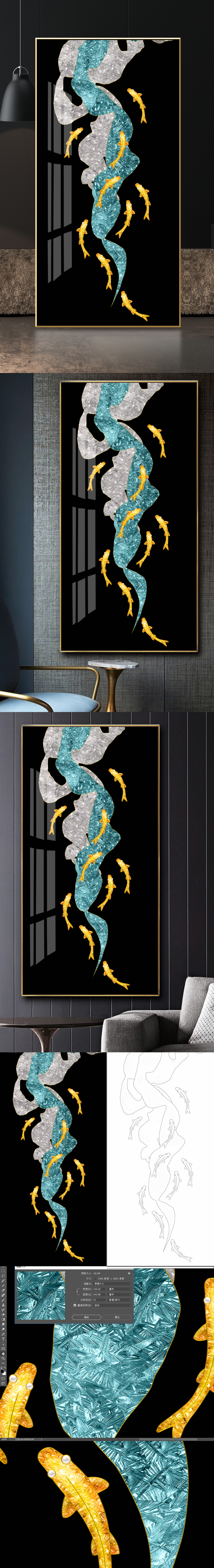 金丝工艺画底稿图专题模板-金丝工艺画底稿图图片素材下载-我图网