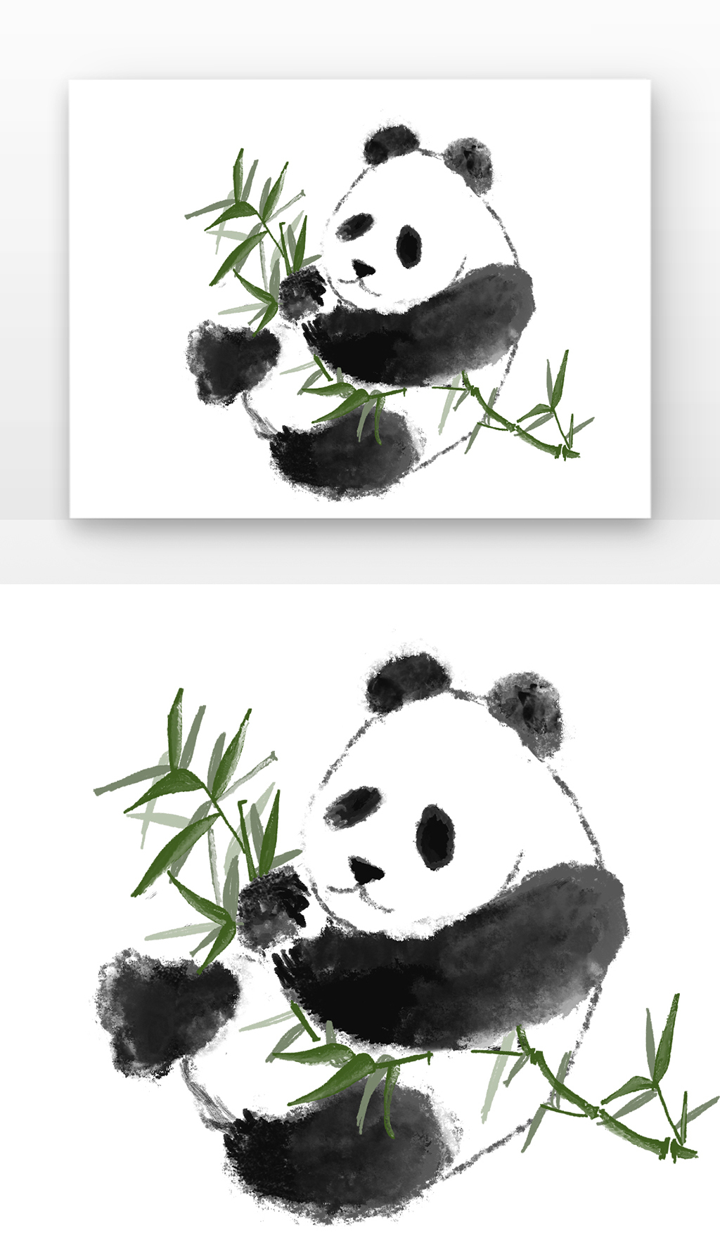 熊猫水墨素材专题模板-熊猫水墨素材图片素材下载-我图网