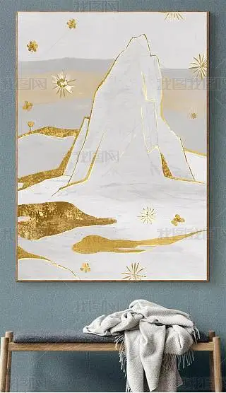 山水金箔画图片大全-山水金箔画背景图片-我图网 山水金箔画图片大全-山水金箔画背景图片-我图网