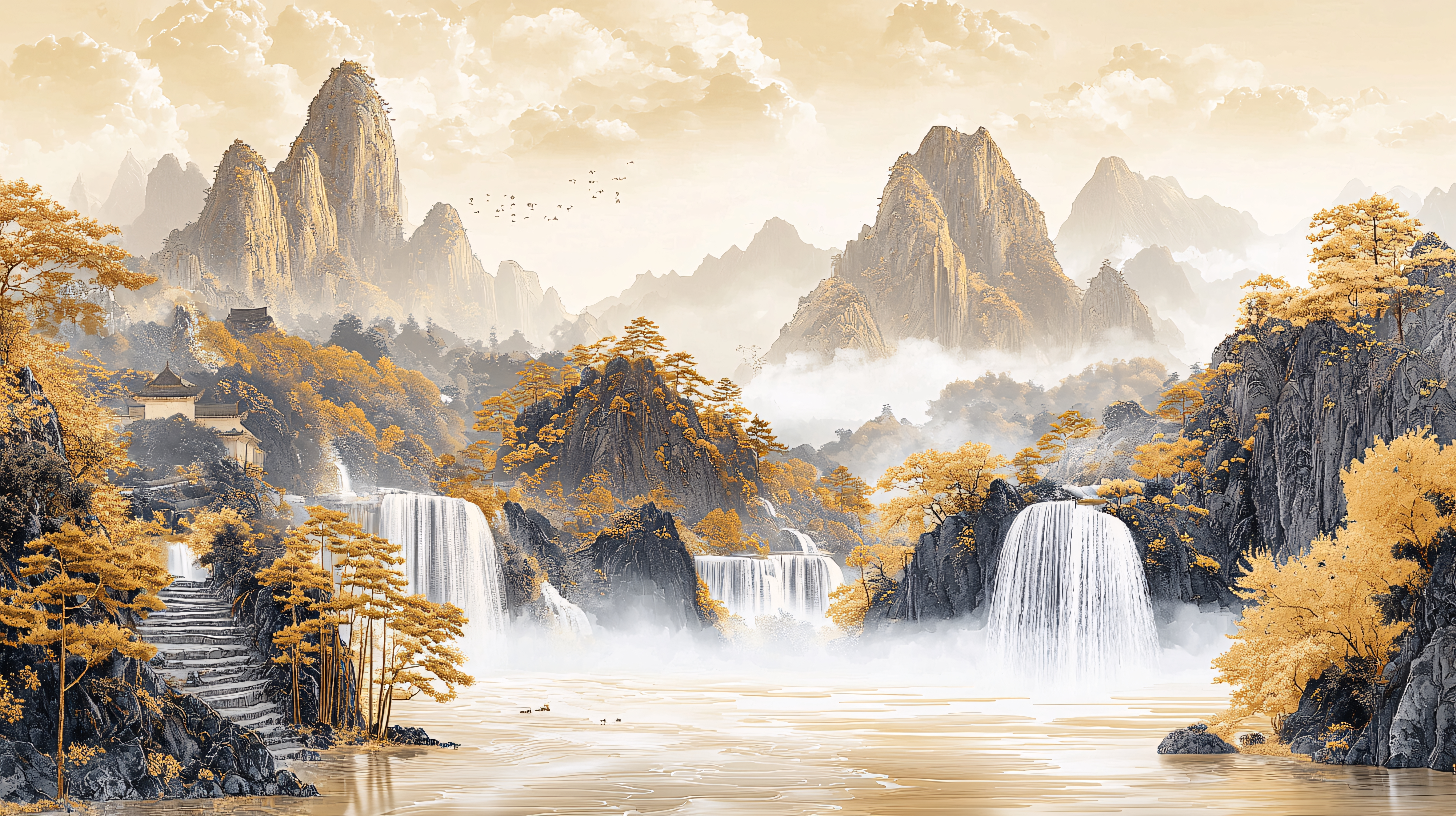 如画山水图片大全-如画山水背景图片-我图网
