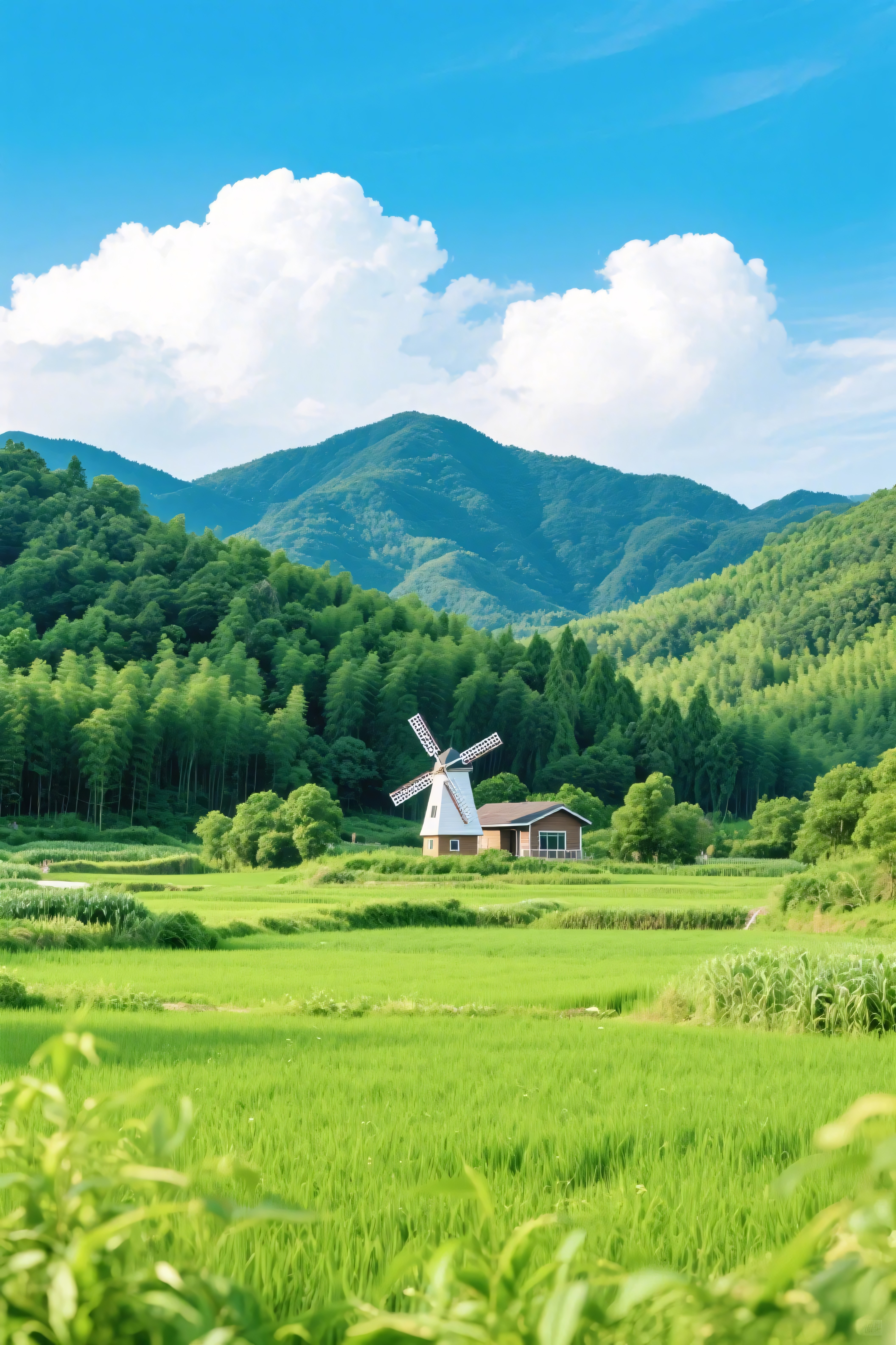 风车风景图片大全-风车风景背景图片-我图网