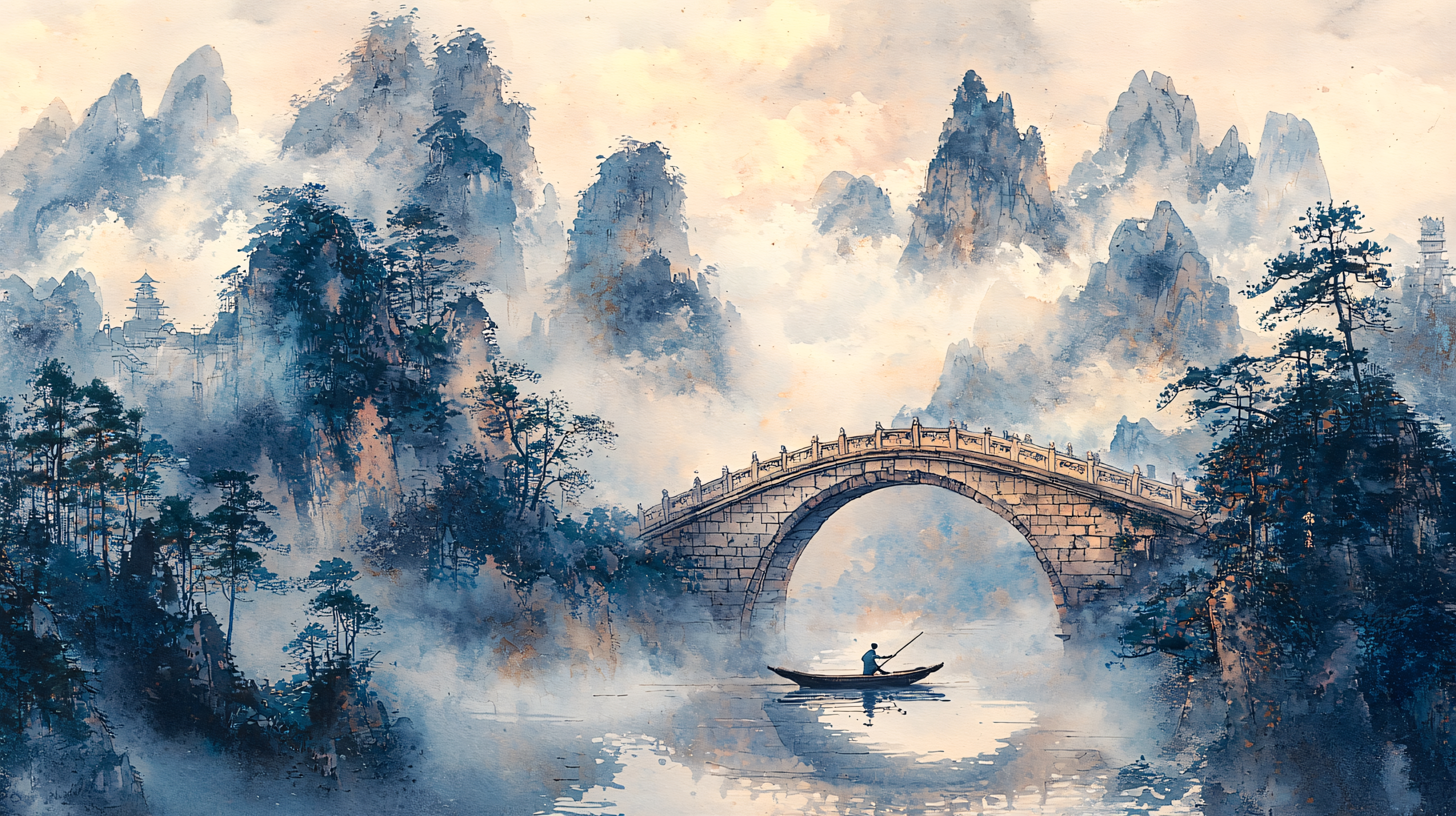 国画人物画图片大全-国画人物画背景图片-我图网