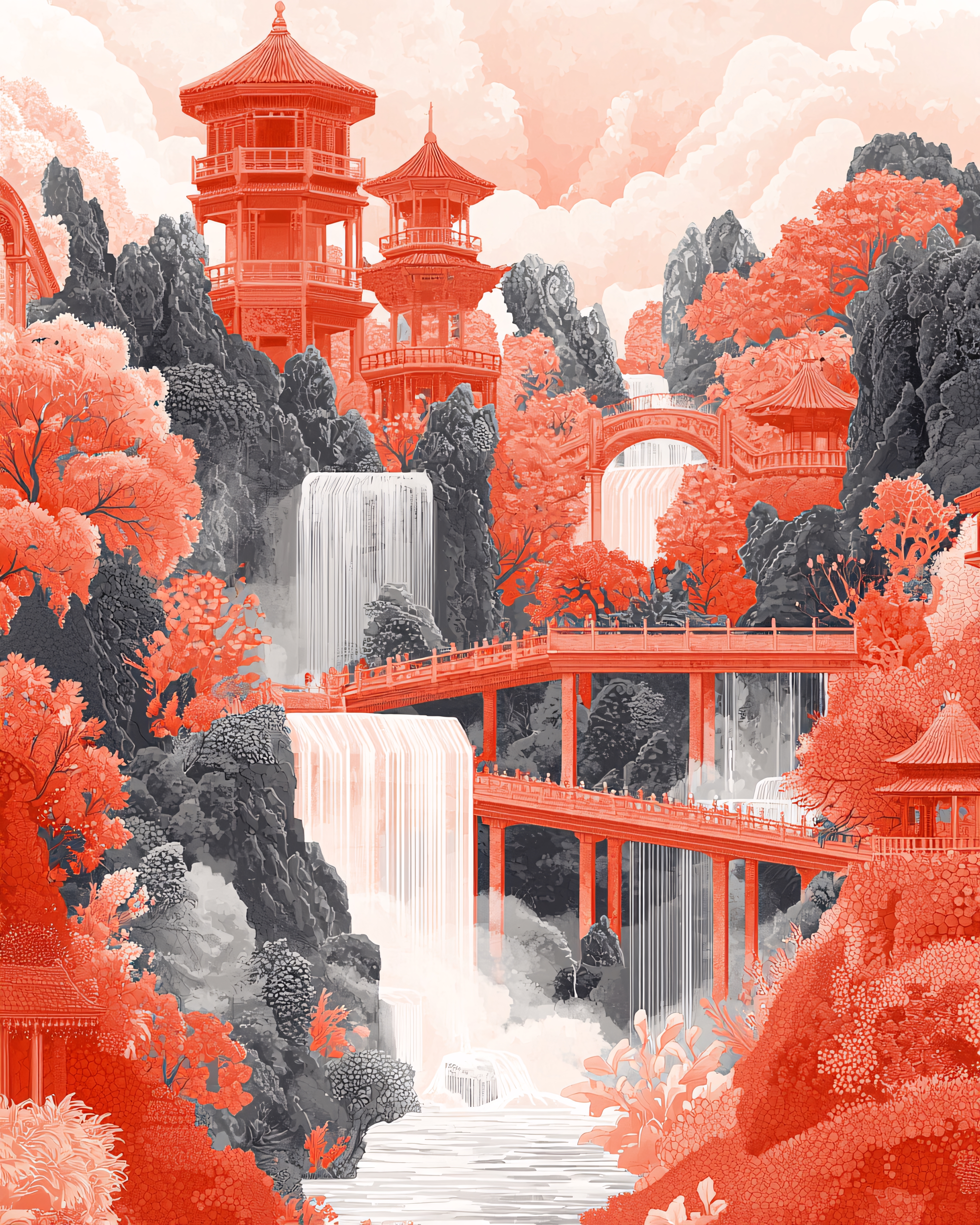中国山水风格水墨画专题模板-中国山水风格水墨画图片素材下载-我图网