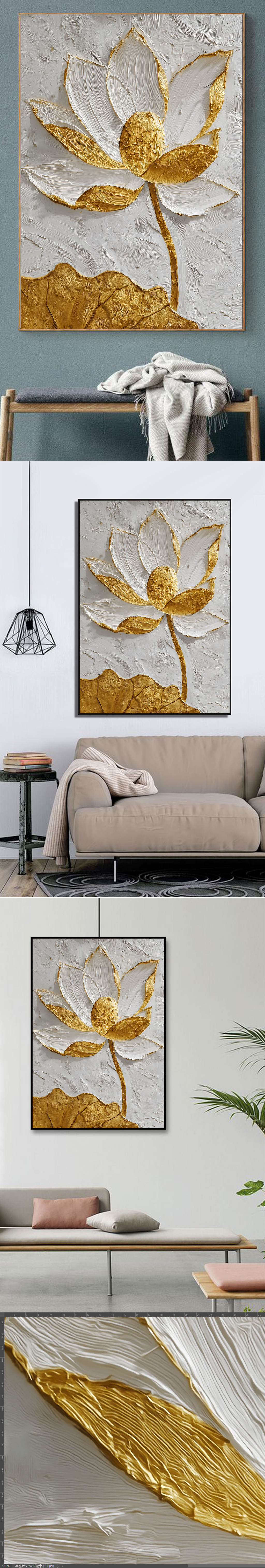 金箔油画图片大全-金箔油画背景图片-我图网